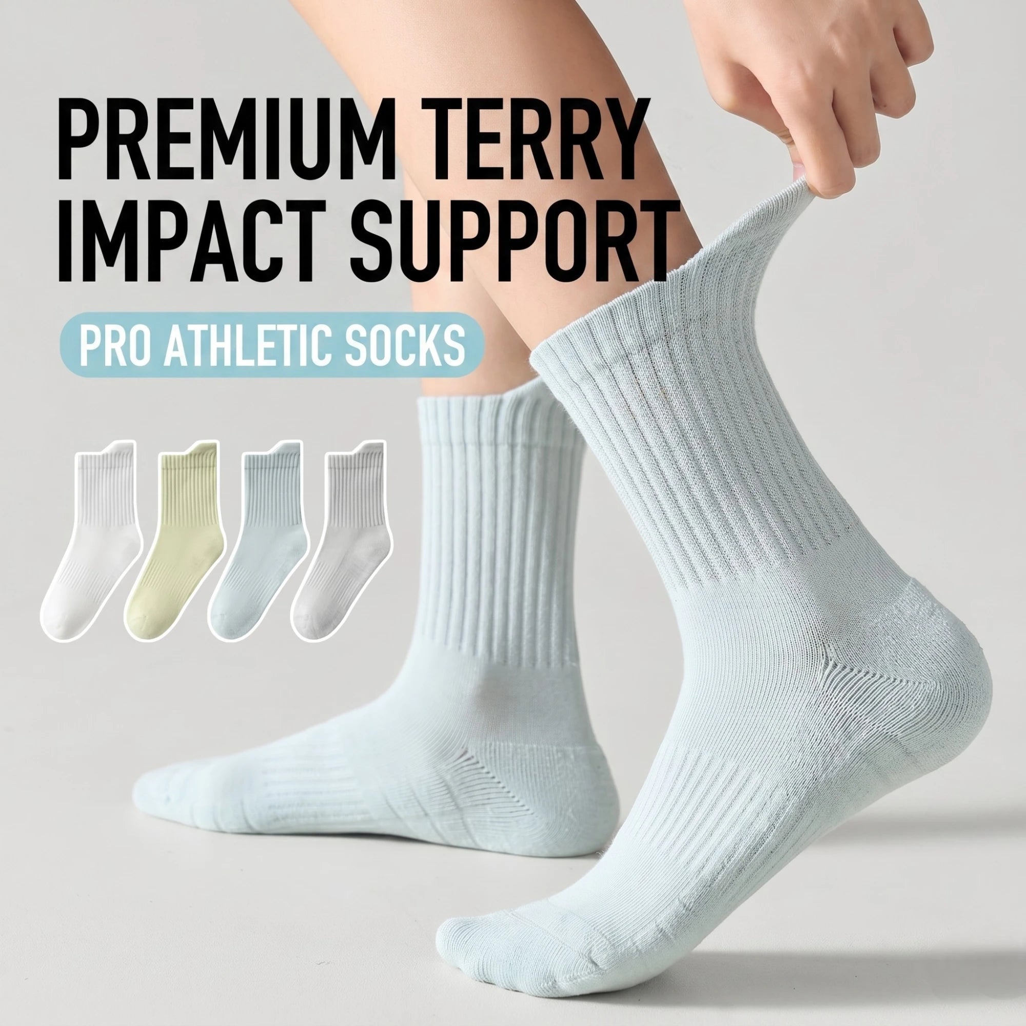 Premium Kids Cushioned Sports Socks – Seamless Toe (4-Pack)